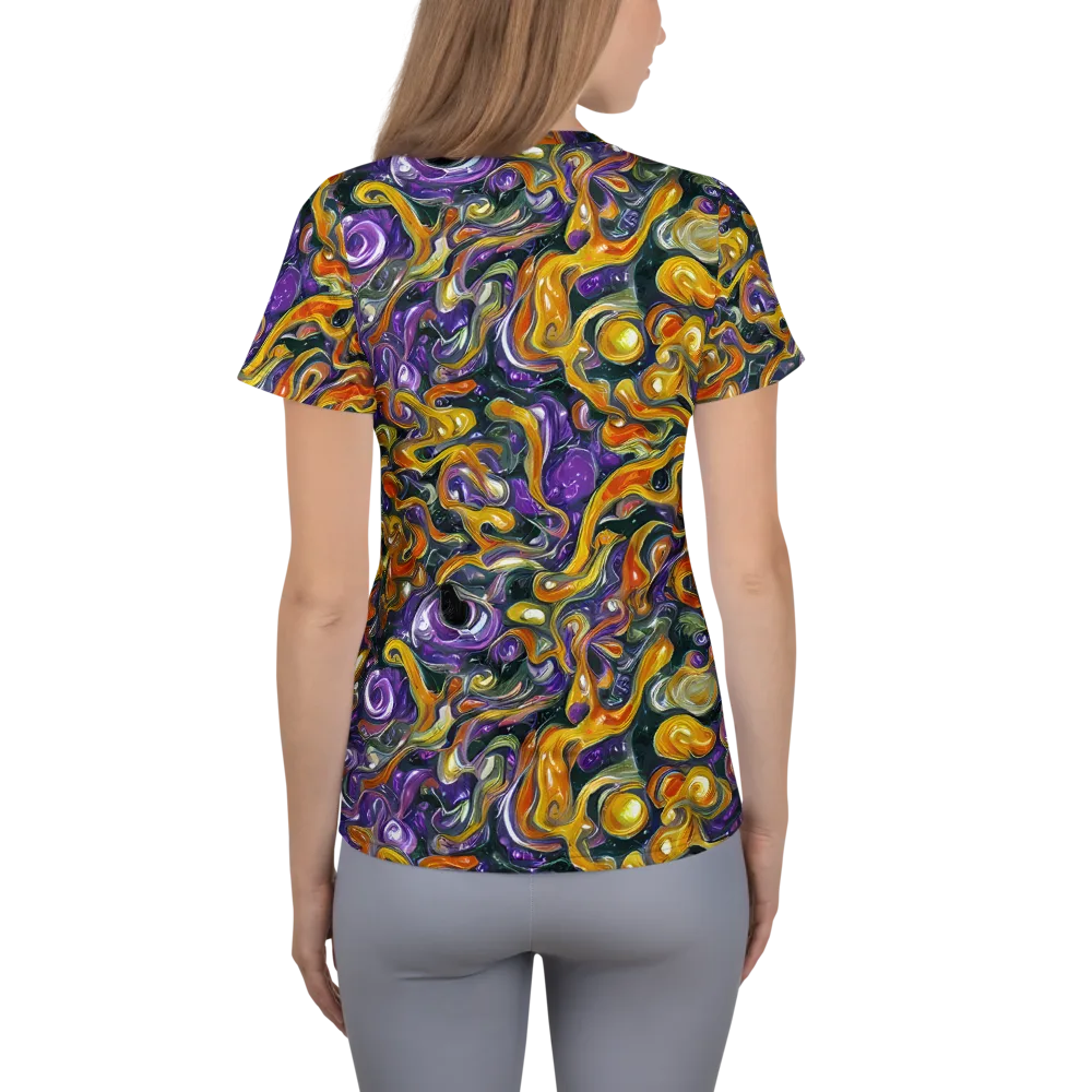Wild Alchemy on Women's Athletic T-Shirt — Back