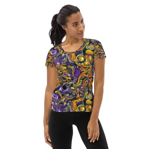 Wild Alchemy on a Women's Athletic T-Shirt