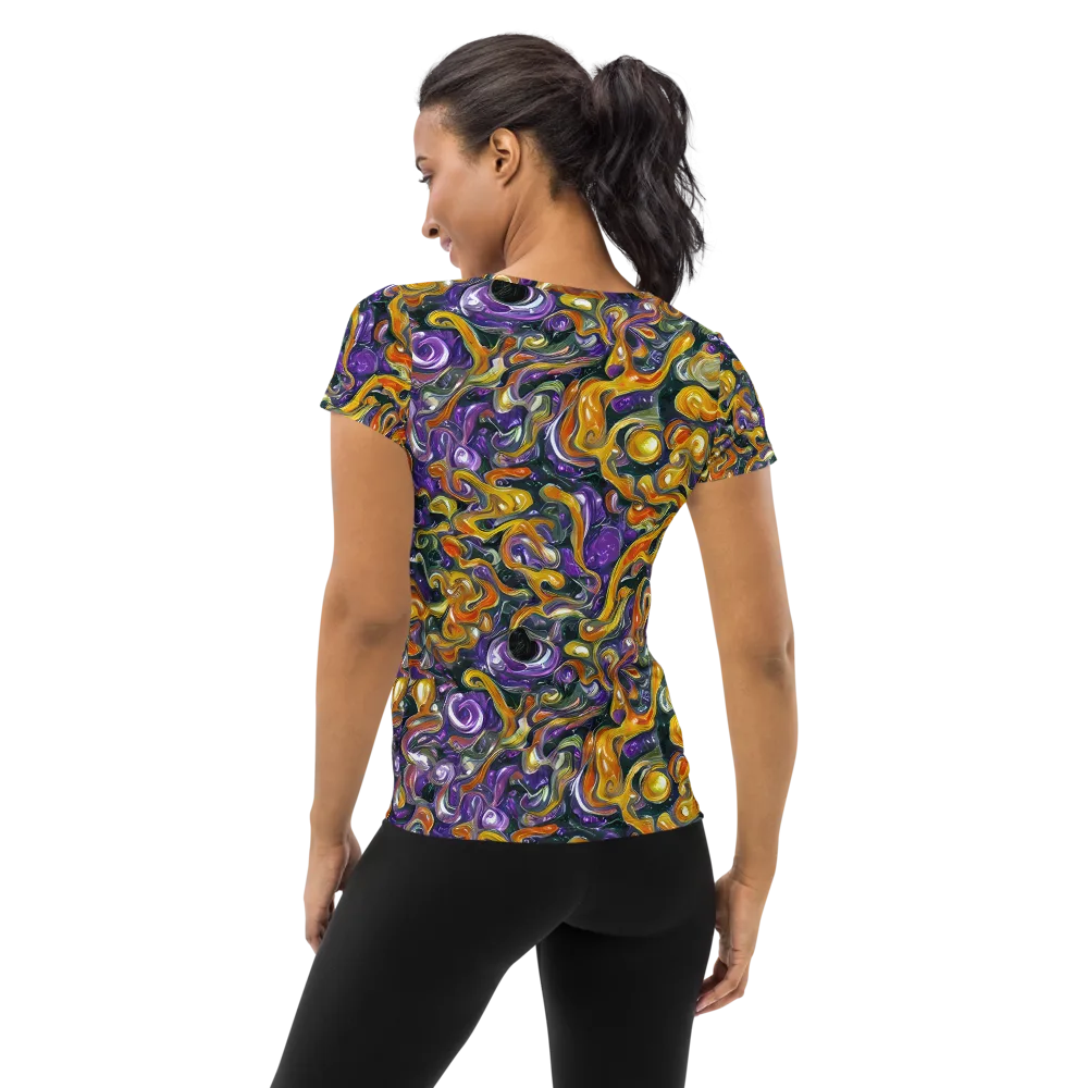 Wild Alchemy on Women's Athletic T-Shirt — Back