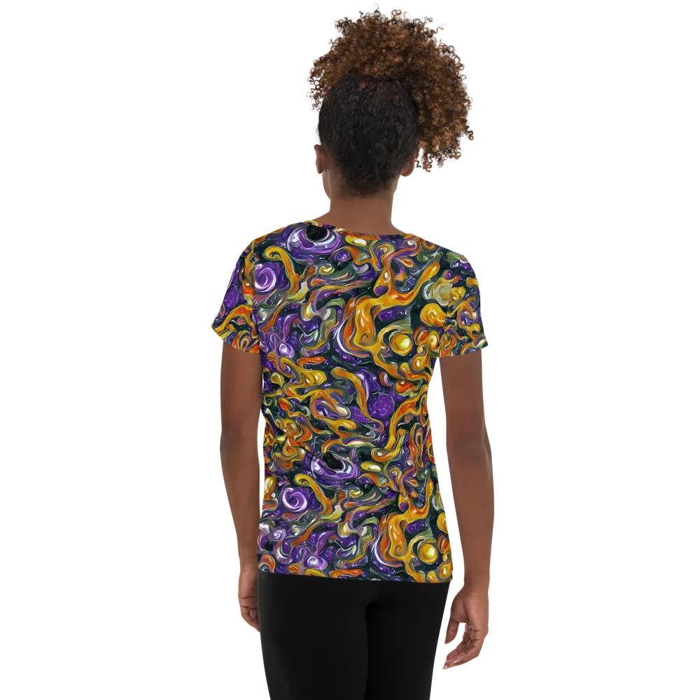 Wild Alchemy on Women's Athletic T-Shirt — Back