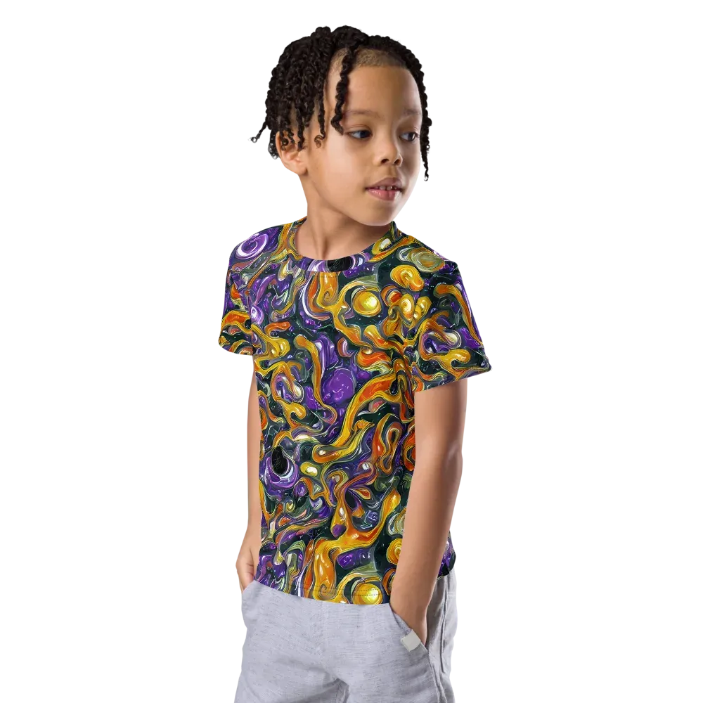Wild Alchemy on Kids Crew Neck T-Shirt — Left Front