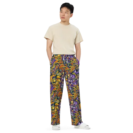 Wild Alchemy on a Wide-Leg Pants