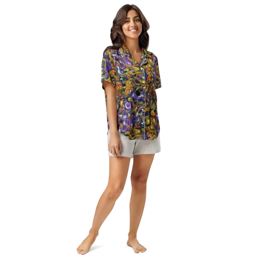 Wild Alchemy on a Women's Short Sleeve Pajama Top