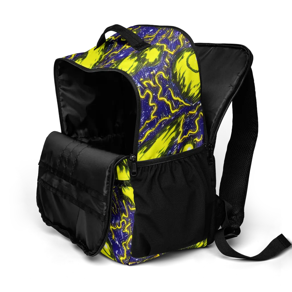 Neon Comet Riot on Utility Backpack — Product details 2