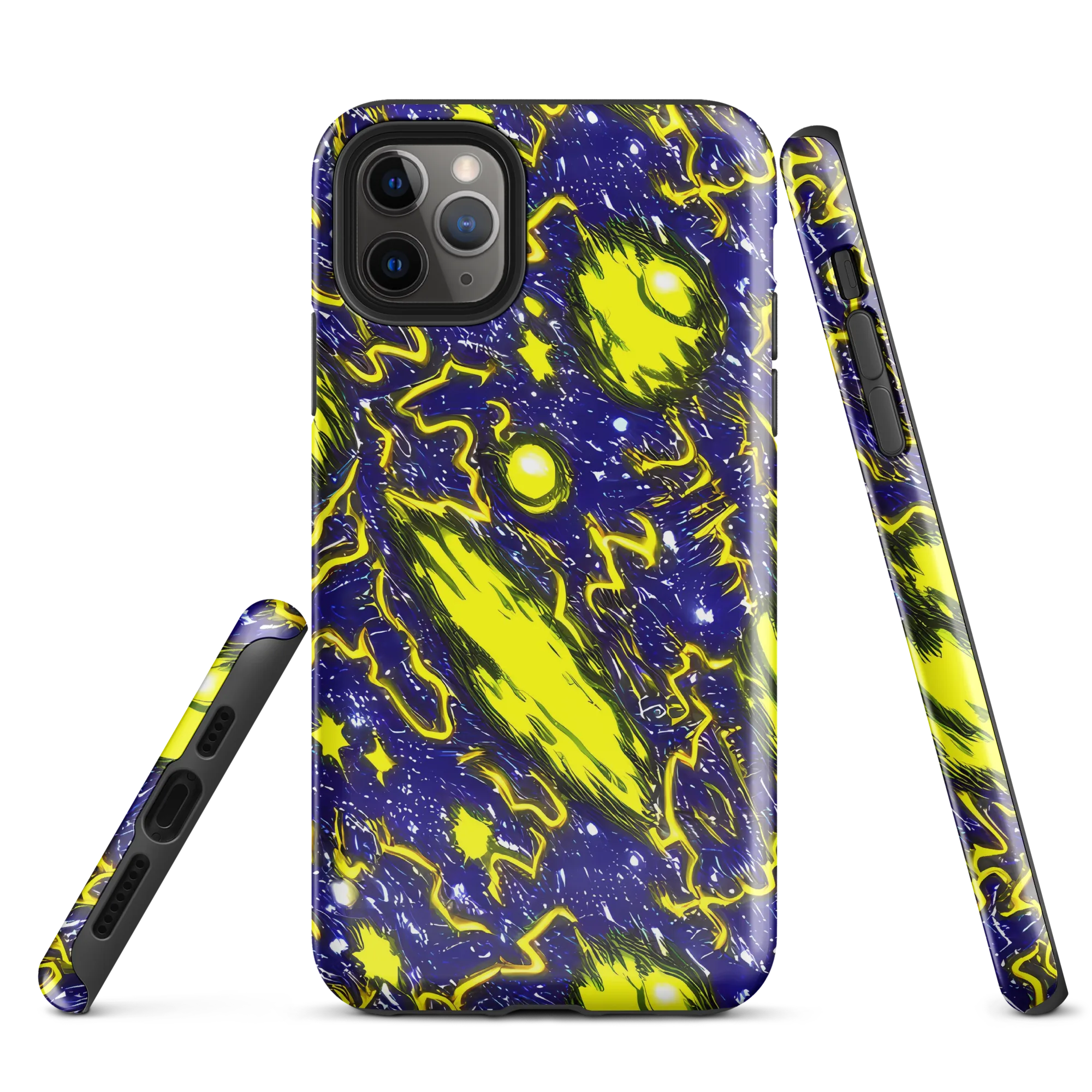 Neon Comet Riot on Tough Case for iPhone® — Front