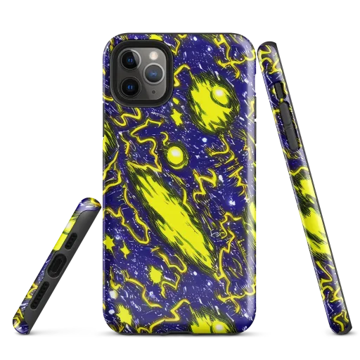 Neon Comet Riot on a Tough Case for iPhone®