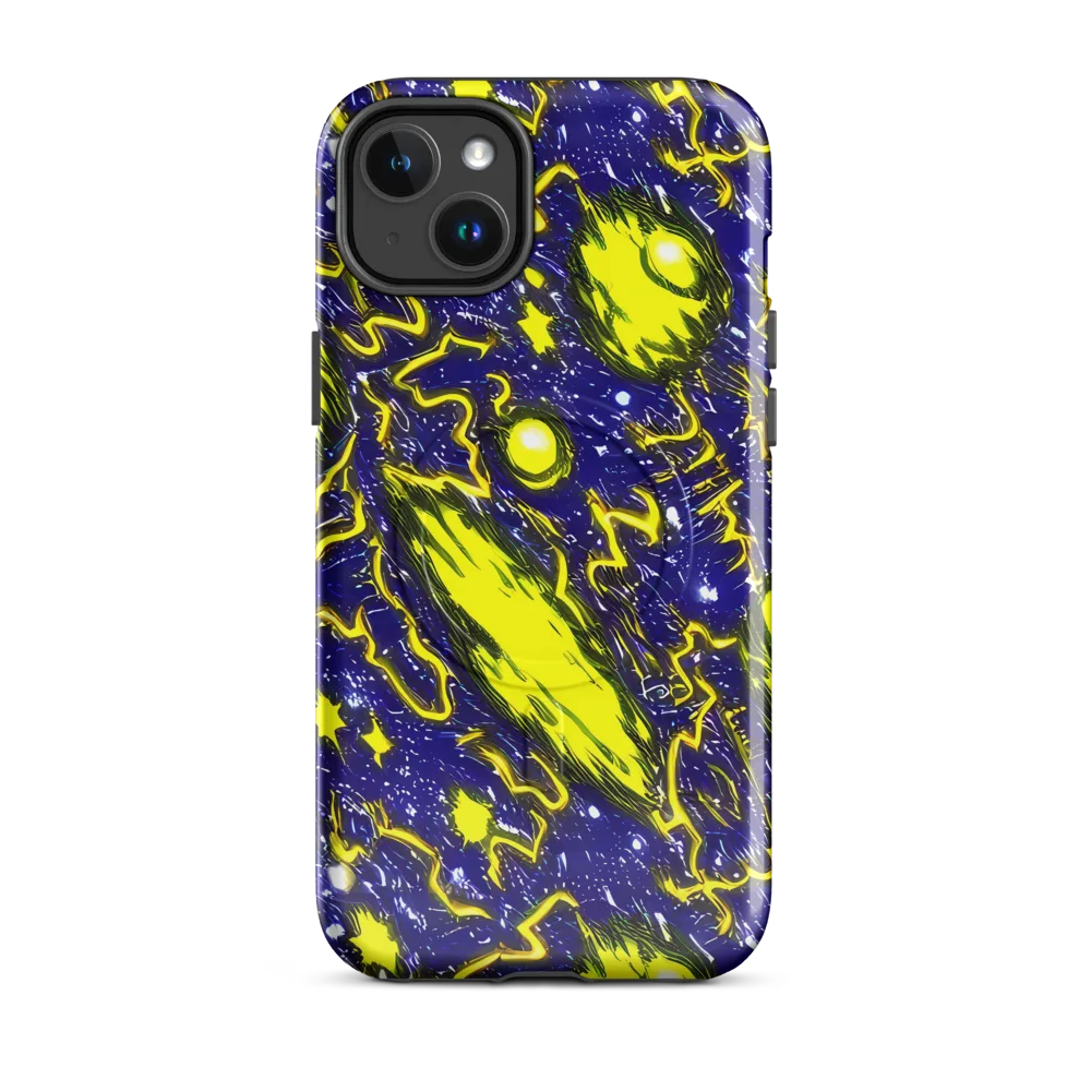 Neon Comet Riot on MagSafe Tough Case for iPhone® — Front