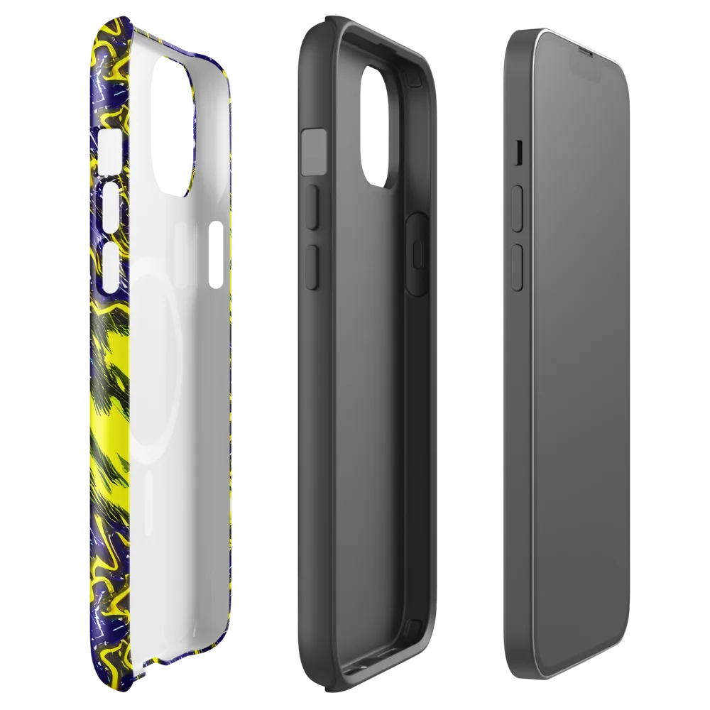 Neon Comet Riot on MagSafe Tough Case for iPhone® — Front