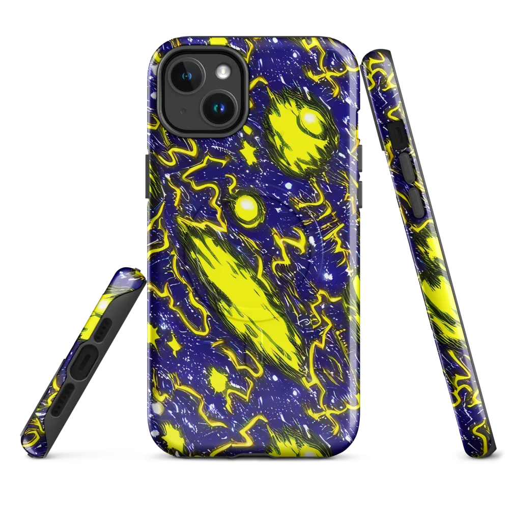 Neon Comet Riot on MagSafe Tough Case for iPhone® — Front