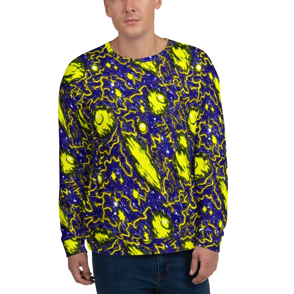 Neon Comet Riot on Sweatshirt — Front