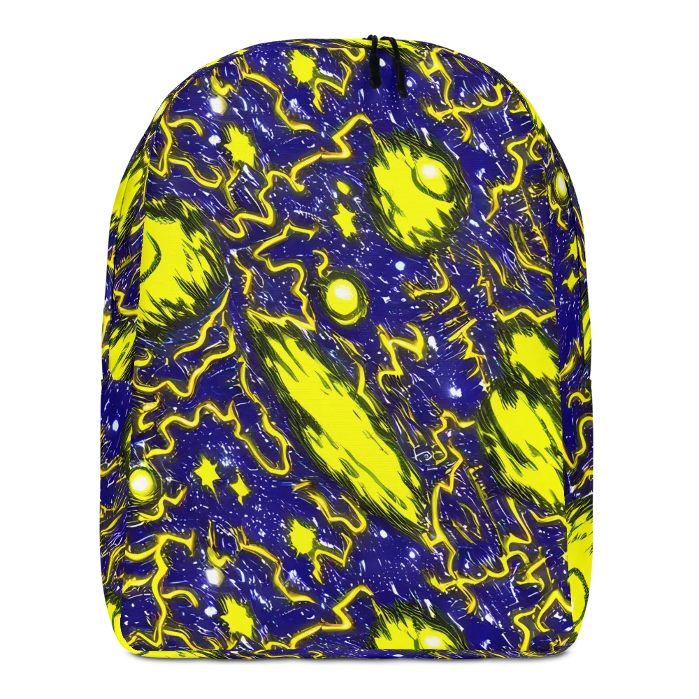 Neon Comet Riot on Minimalist Backpack — Front