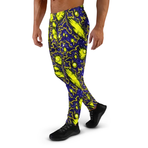Neon Comet Riot on a Men's Joggers