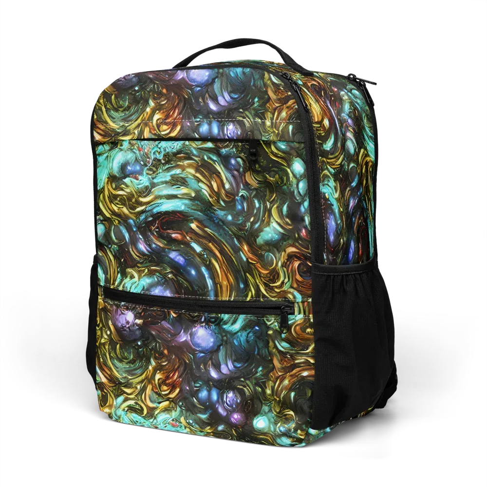 Liquid Dynasty on Utility Backpack — Left Front