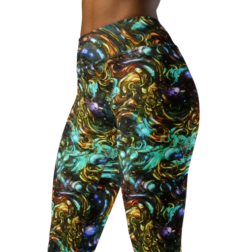 Liquid Dynasty on a Yoga Leggings