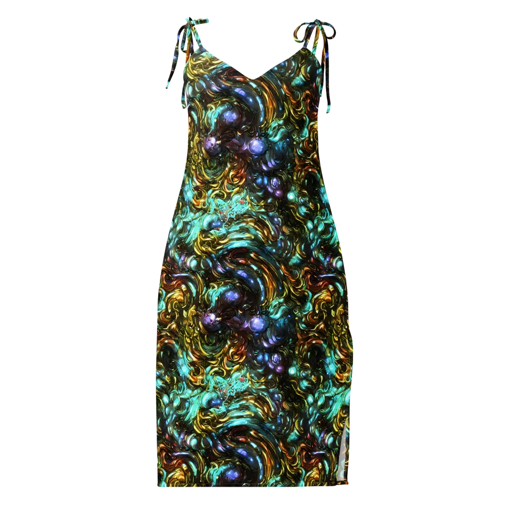 Liquid Dynasty on Slip Dress — Front