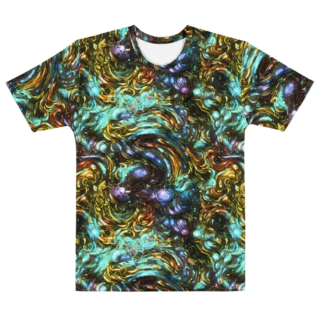 Liquid Dynasty on Men's Cotton Crew Neck T-Shirt — Front
