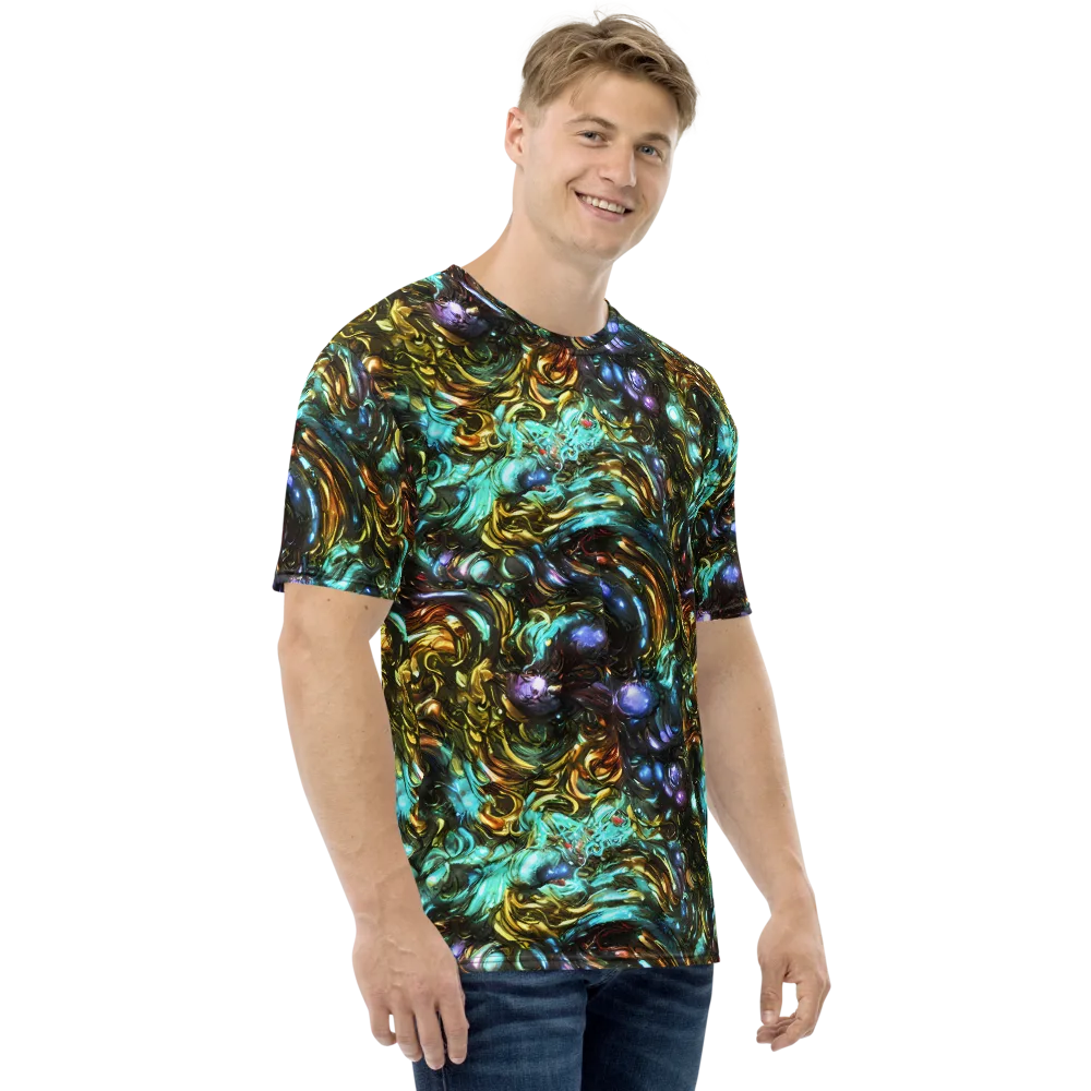 Liquid Dynasty on Men's Crew Neck T-Shirt — Right