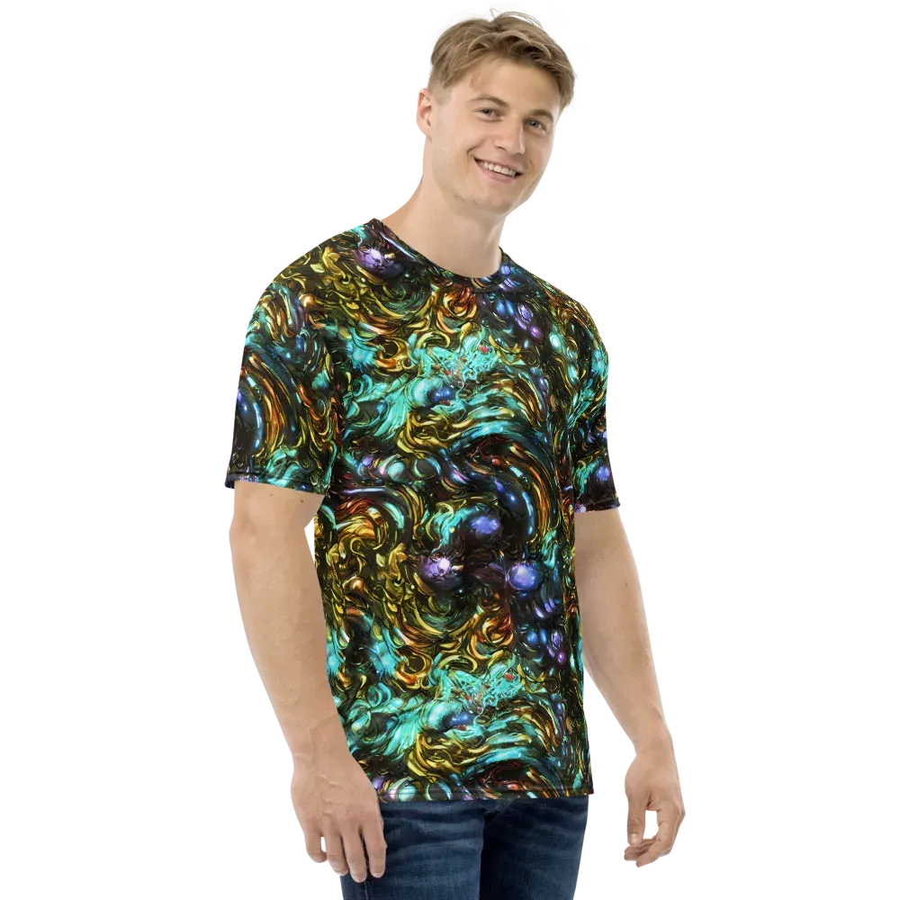 Liquid Dynasty on Men's Crew Neck T-Shirt — Right