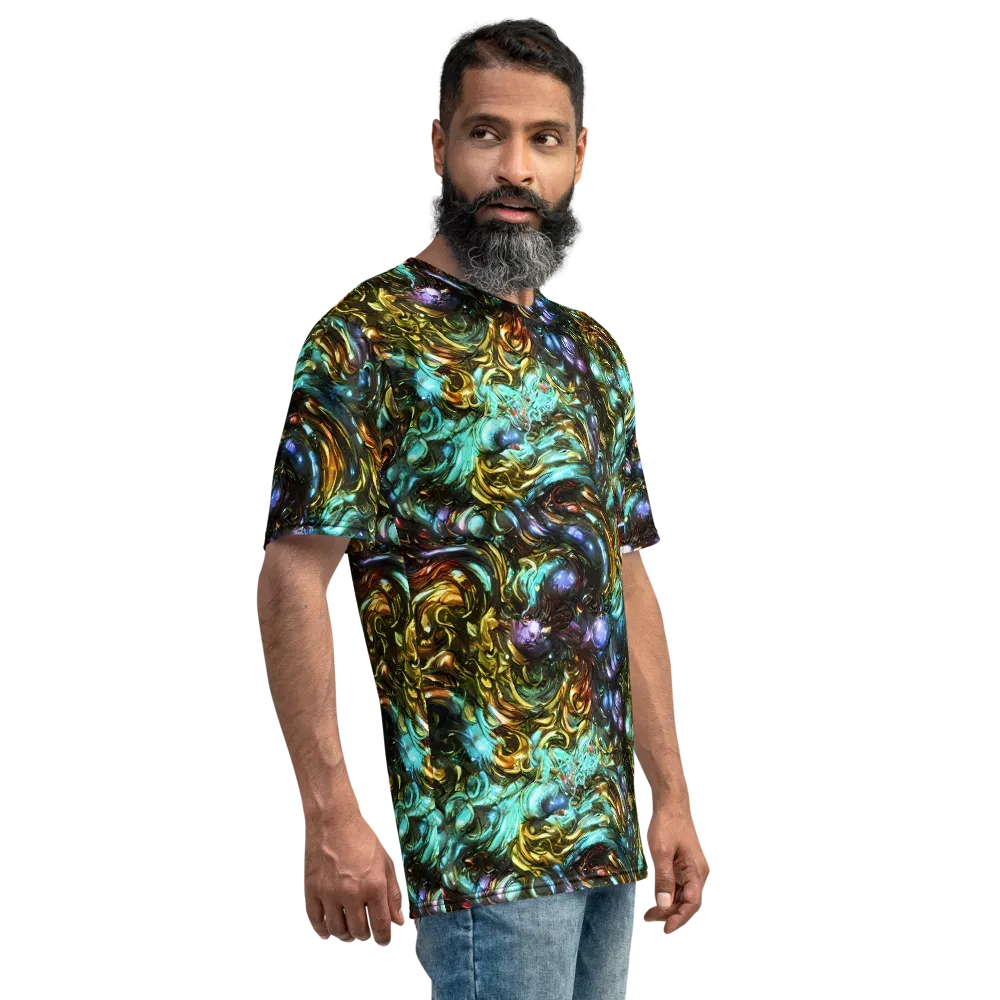 Liquid Dynasty on Men's Crew Neck T-Shirt — Right