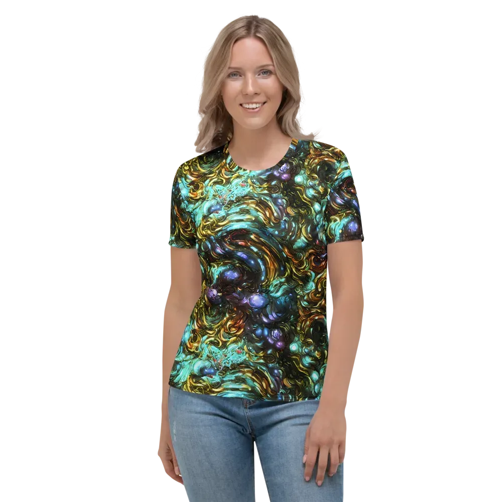 Liquid Dynasty on Women's Crew Neck T-Shirt — Front