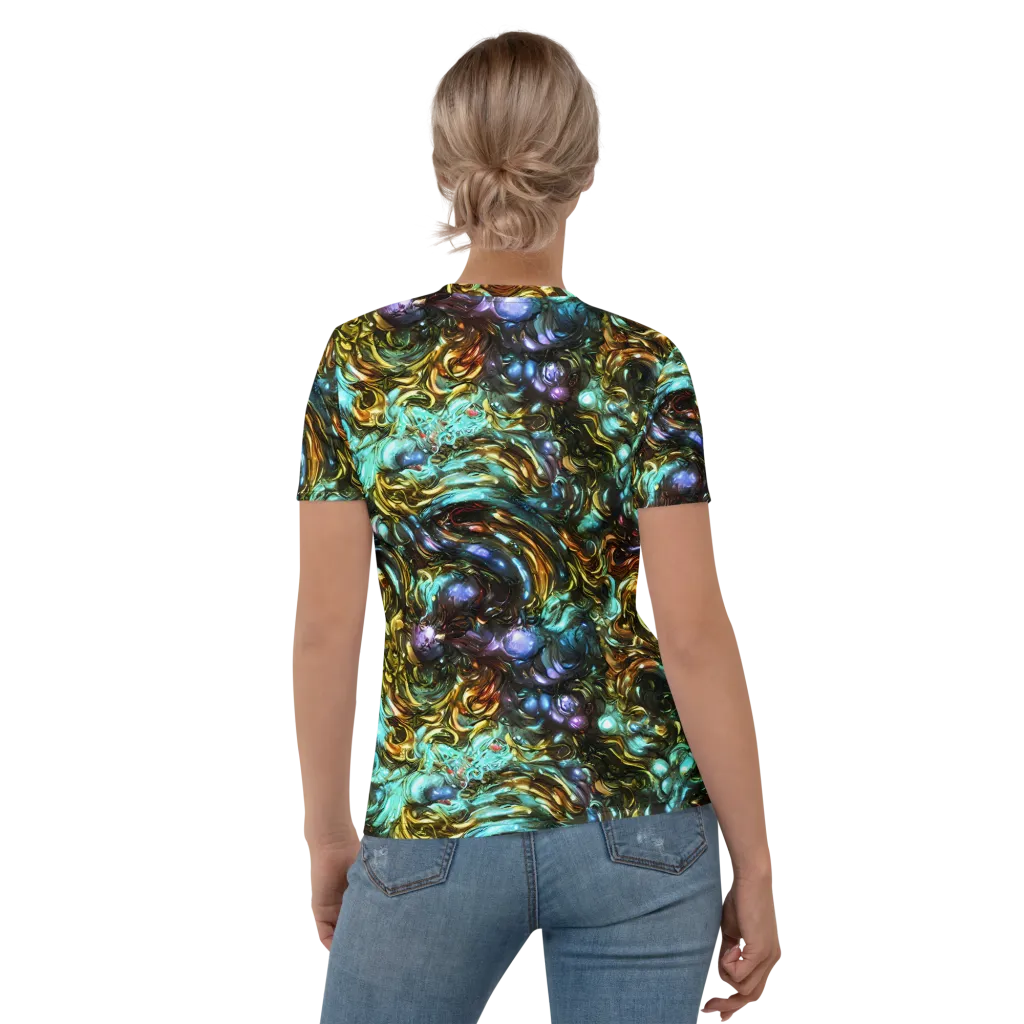 Liquid Dynasty on Women's Crew Neck T-Shirt — Back