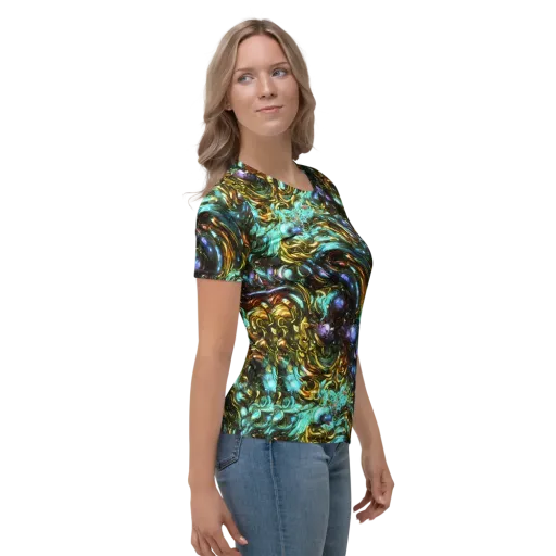 Liquid Dynasty on a Women's Crew Neck T-Shirt