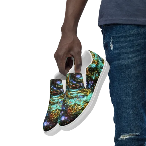 Liquid Dynasty on a Men's Slip-On Canvas Shoes