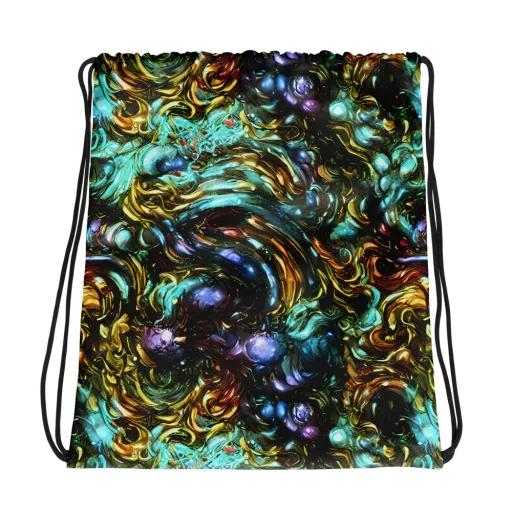 Liquid Dynasty on a Drawstring Bag