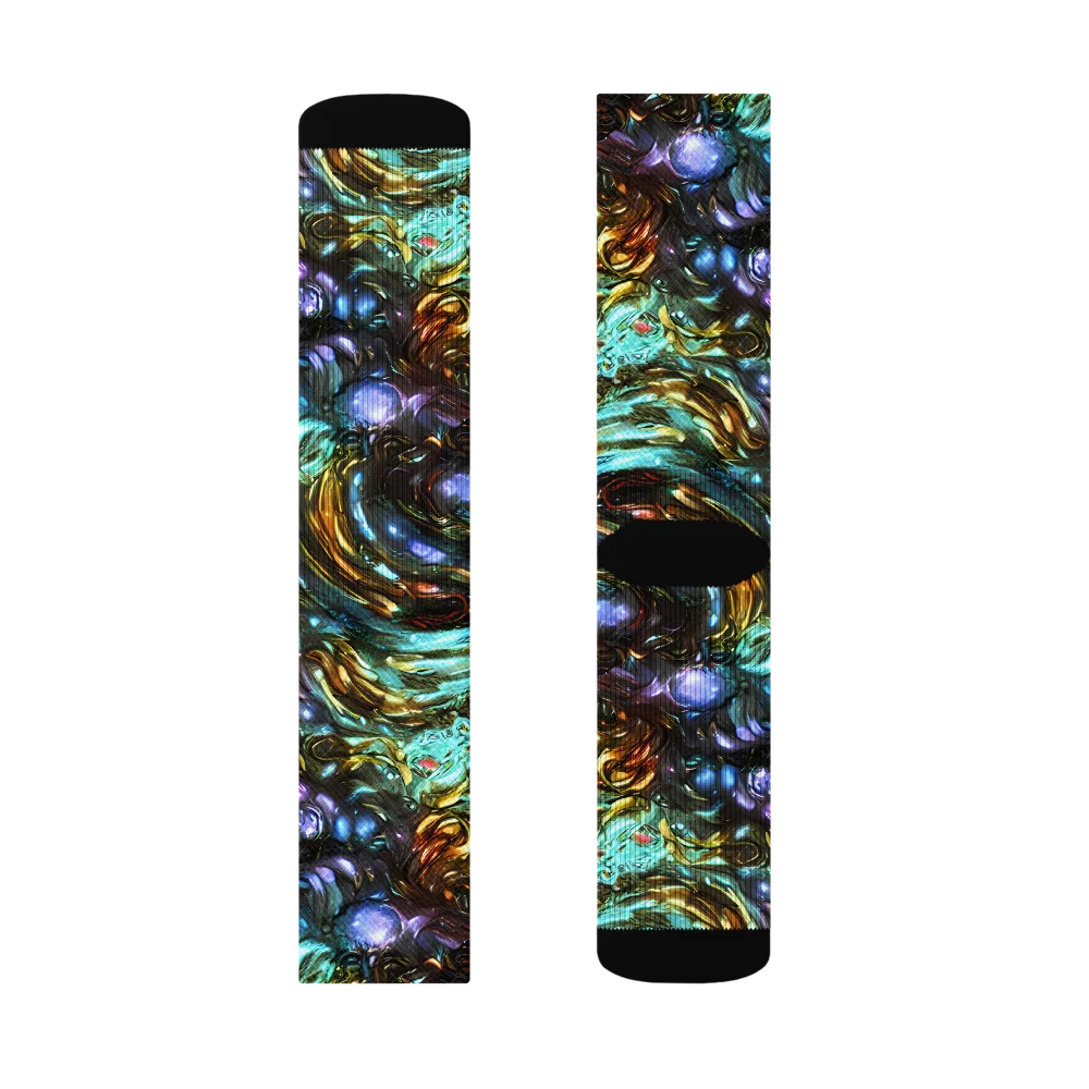 Liquid Dynasty on Socks — Right Sock