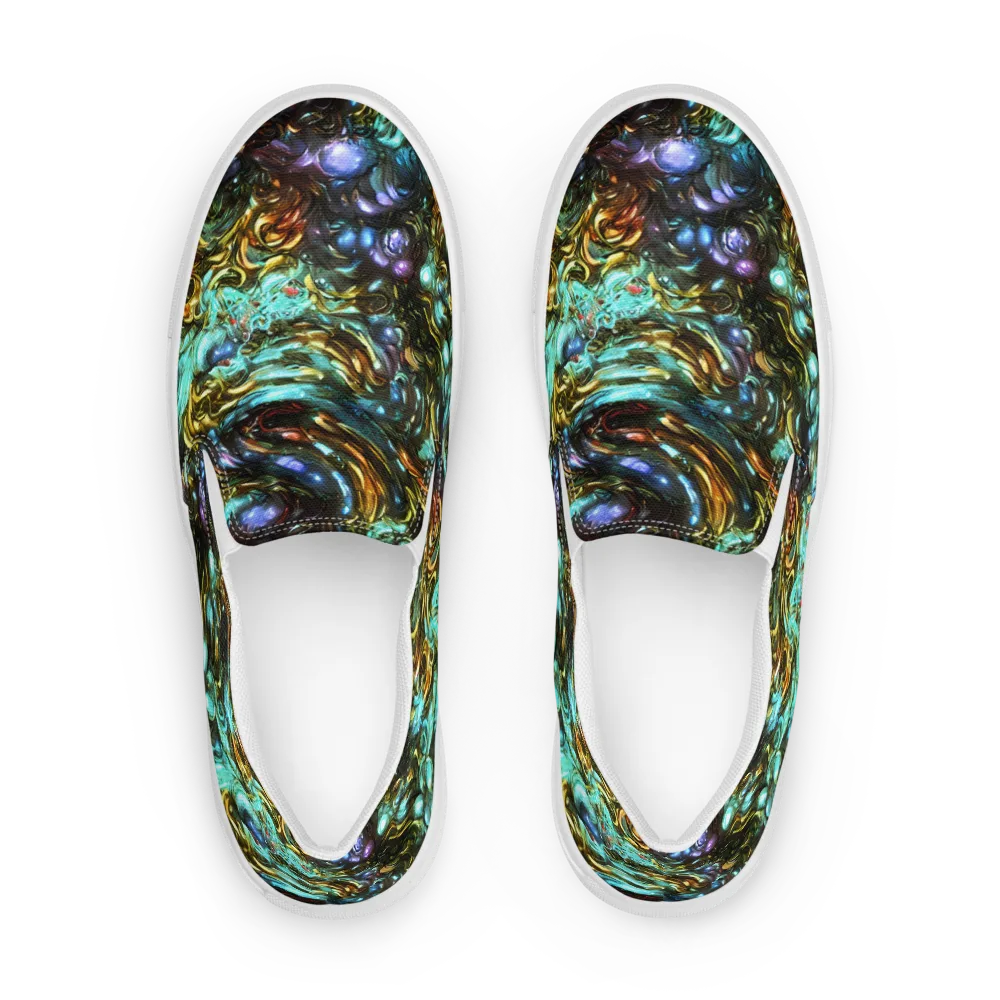 Liquid Dynasty on Women's Slip-On Canvas Shoes — Front