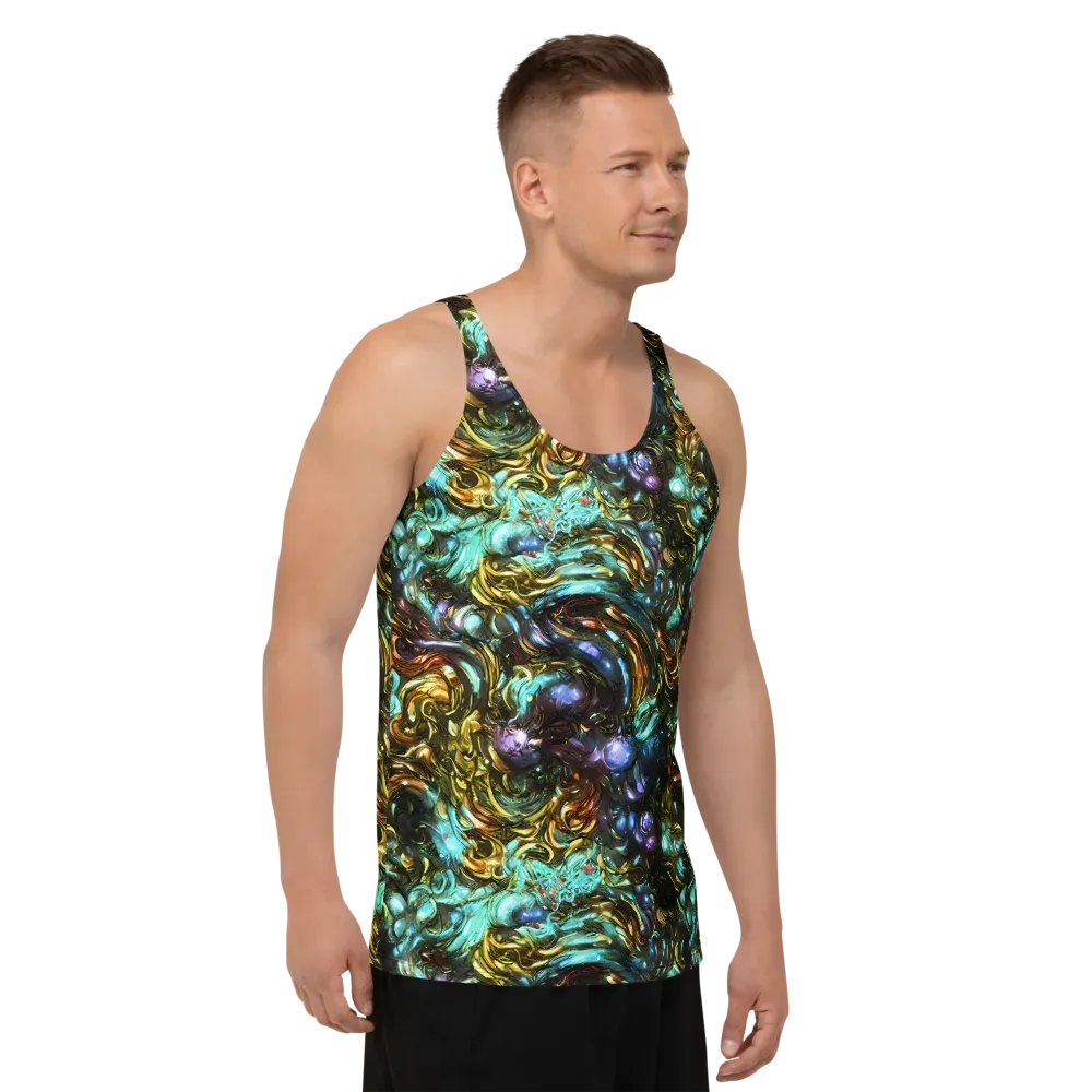 Liquid Dynasty on Men's Tank Top — Right Front