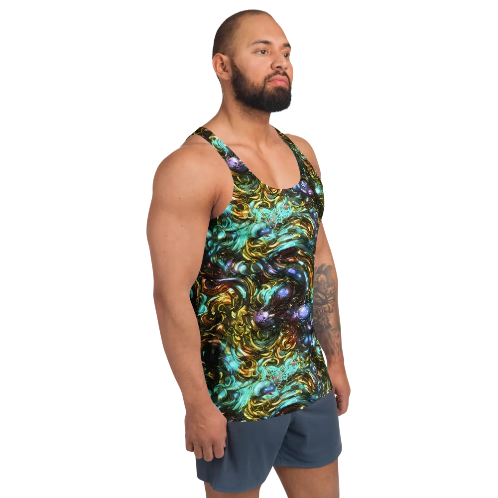 Liquid Dynasty on Men's Tank Top — Right Front
