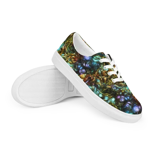 Liquid Dynasty on a Men's Lace-Up Canvas Shoes
