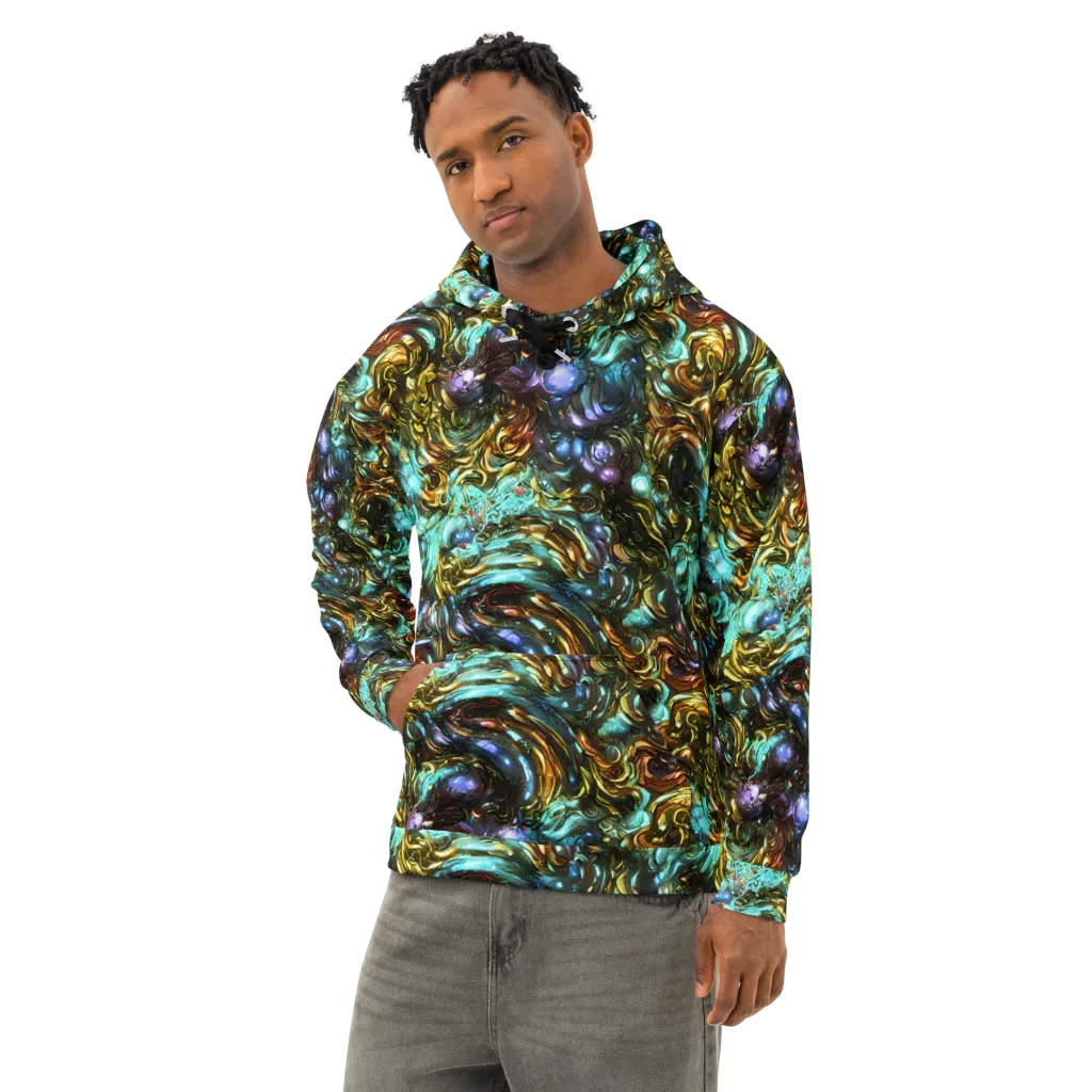 Liquid Dynasty on Cotton Hoodie — Left Front