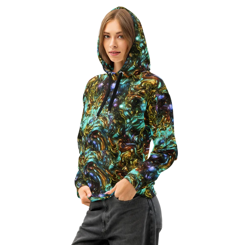 Liquid Dynasty on Cotton Hoodie — Left Front