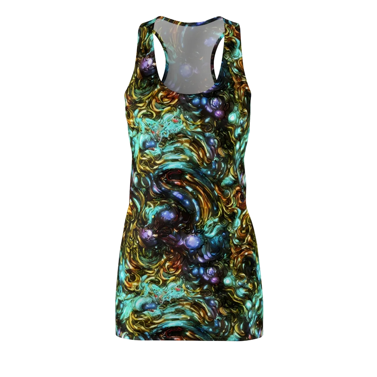 Liquid Dynasty on Racerback Dress — Front