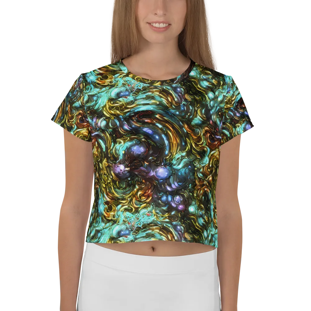 Liquid Dynasty on Crop Tee — Front