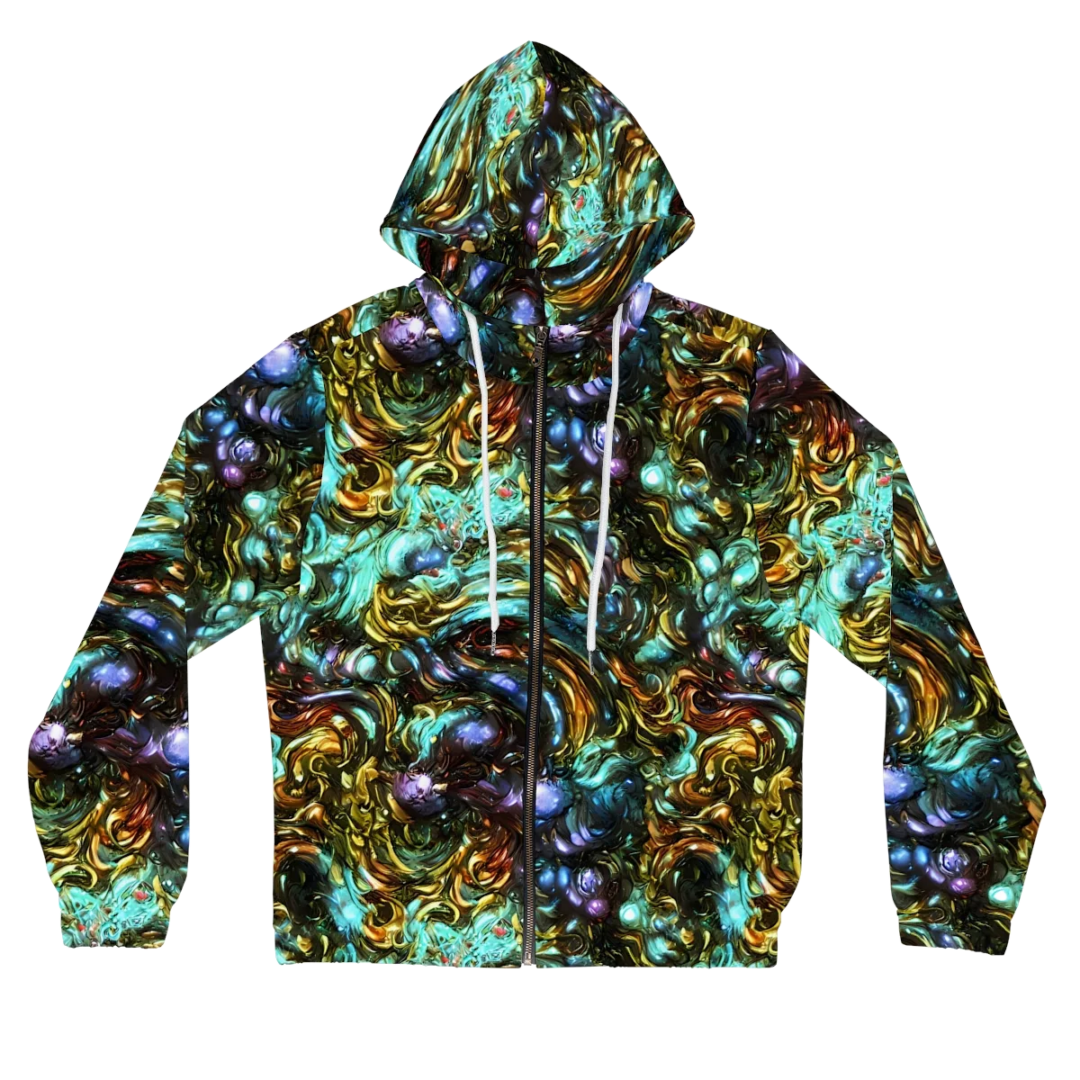 Liquid Dynasty on Women's Full-Zip Hoodie — Front