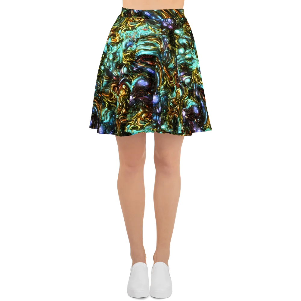 Liquid Dynasty on Skater Skirt — Front