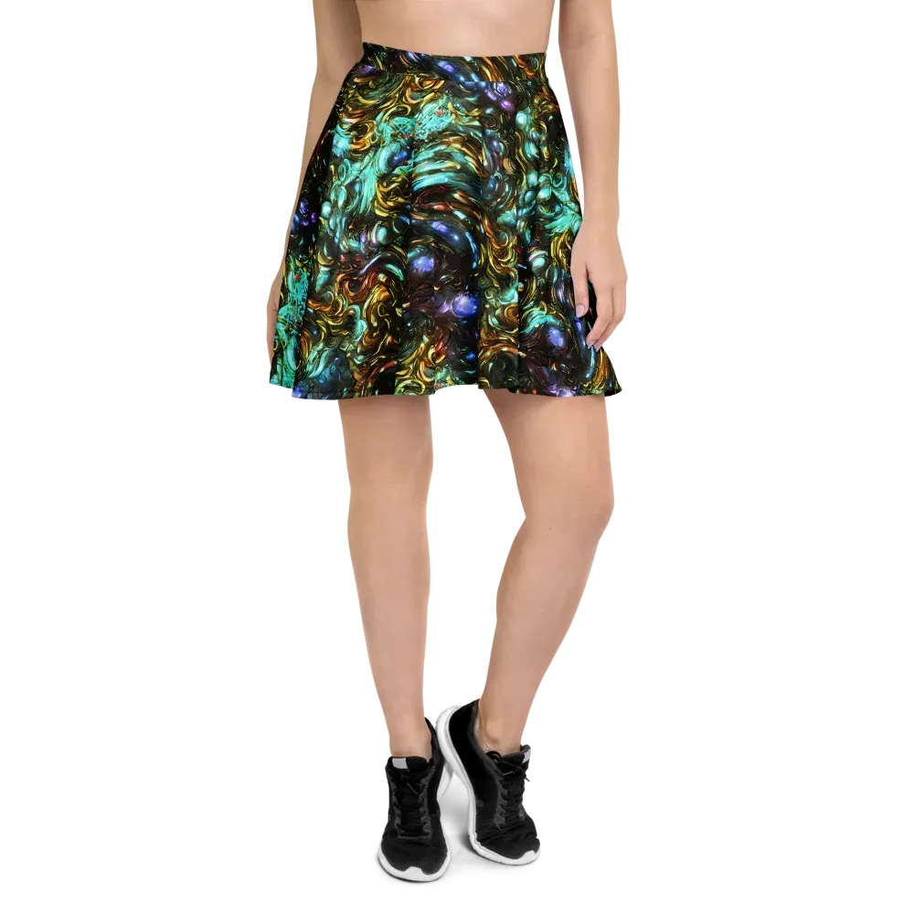 Liquid Dynasty on Skater Skirt — Front