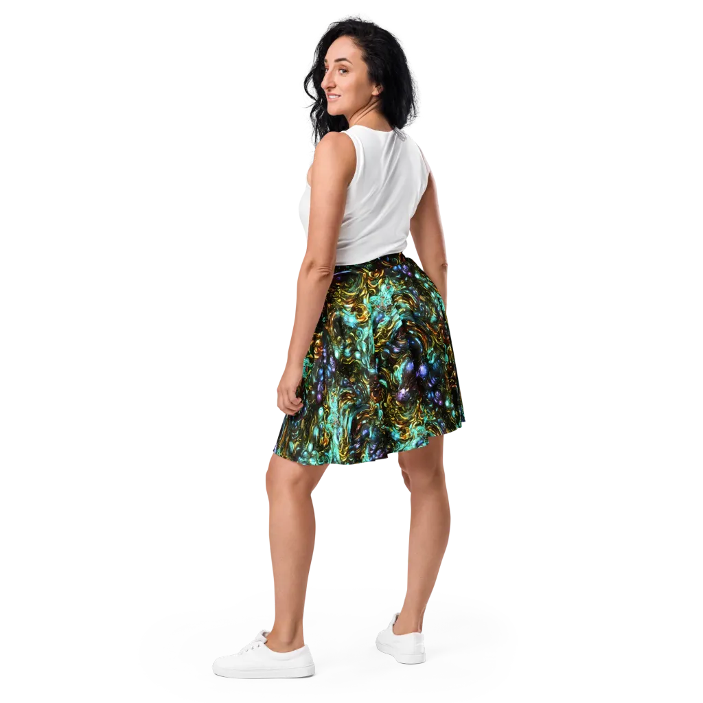 Liquid Dynasty on Skater Skirt — Back