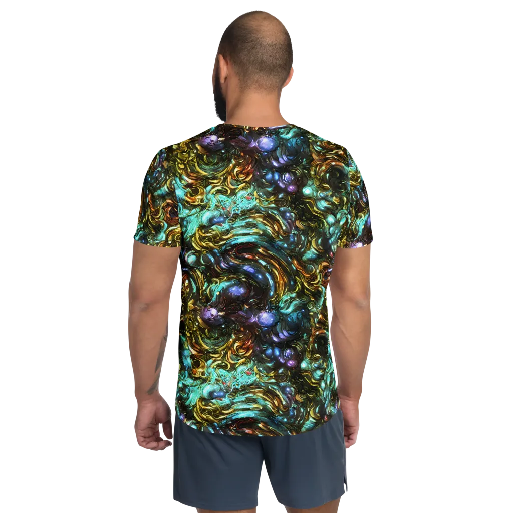 Liquid Dynasty on Men's Athletic T-Shirt — Back