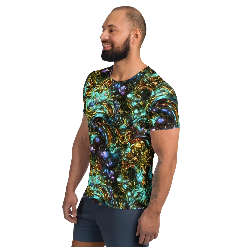 Liquid Dynasty on Men's Athletic T-Shirt — Left