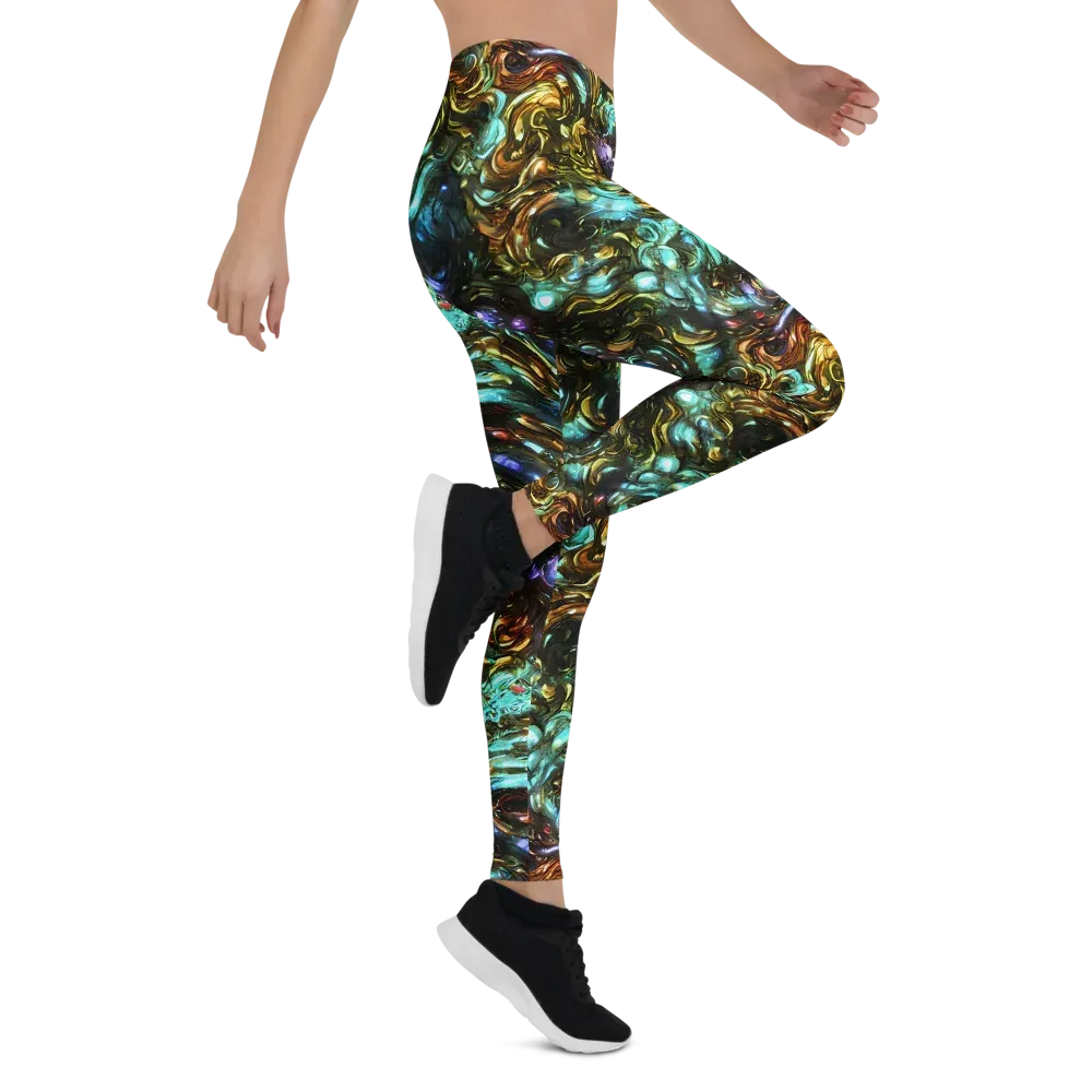 Liquid Dynasty on Leggings — Right
