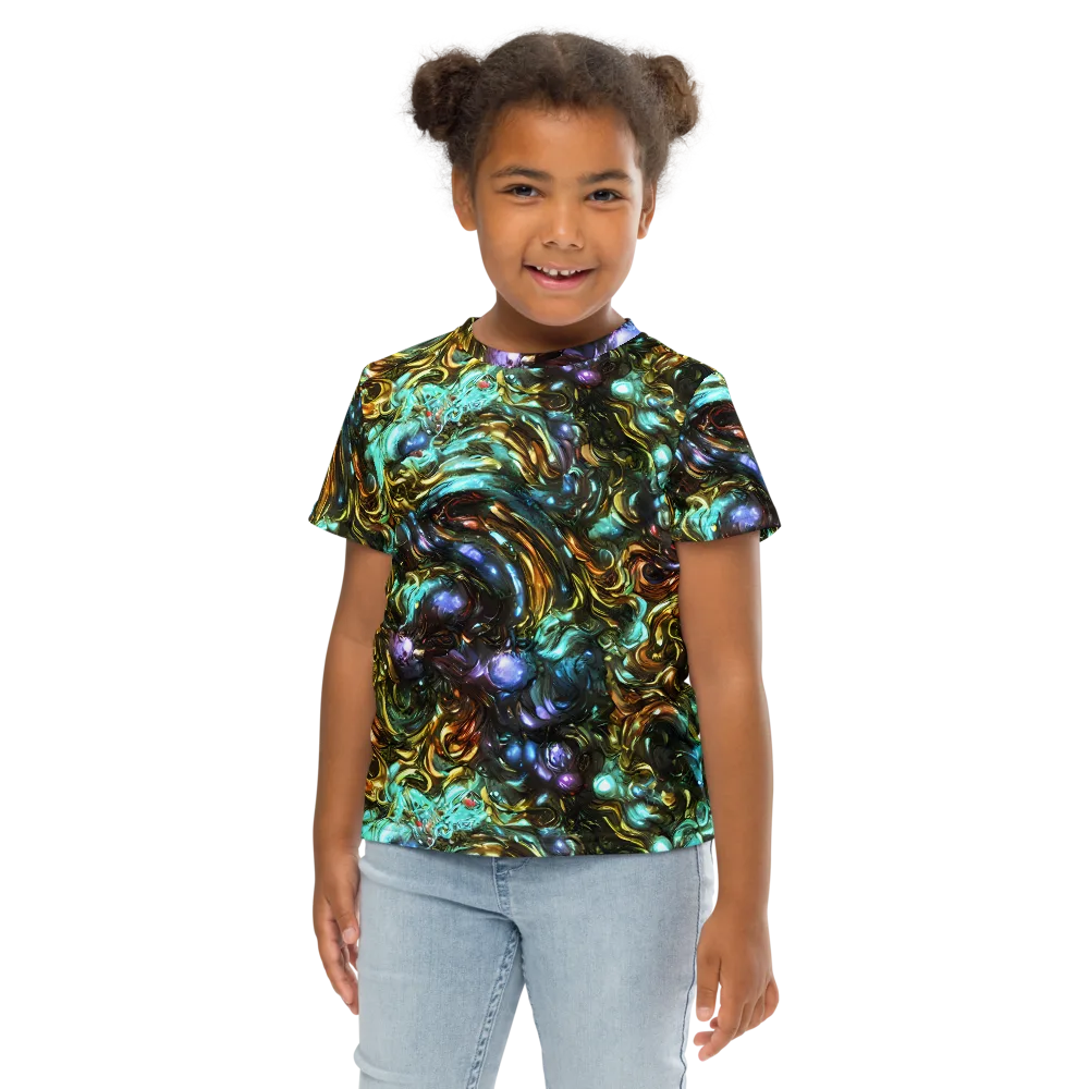 Liquid Dynasty on Kids Crew Neck T-Shirt — Front