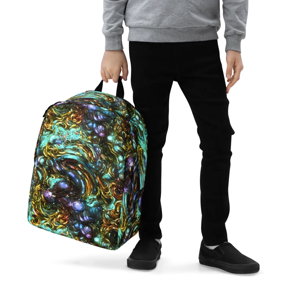 Liquid Dynasty on Minimalist Backpack — Zoomed-in