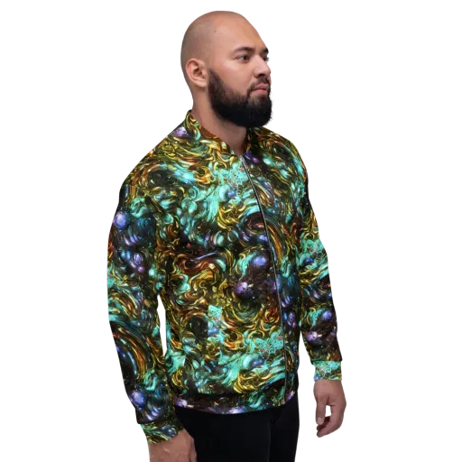 Liquid Dynasty on a Bomber Jacket