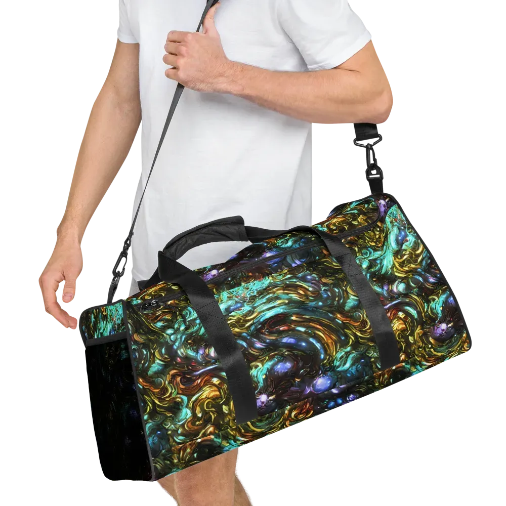Liquid Dynasty on Duffle Bag — Right Front