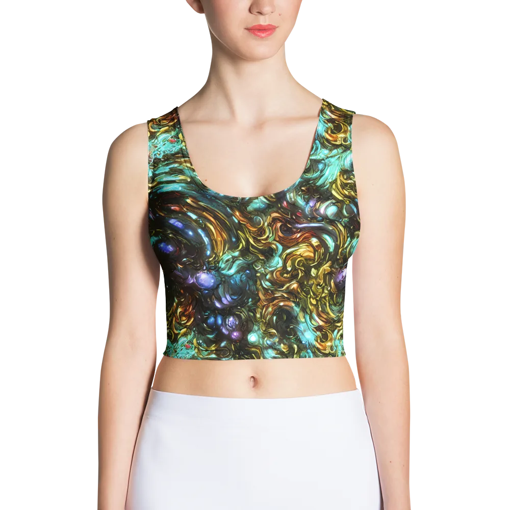 Liquid Dynasty on Crop Top — Front