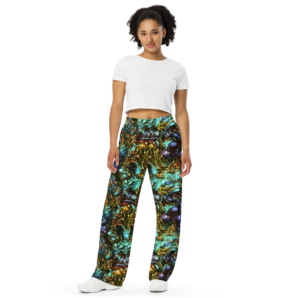 Liquid Dynasty on Wide-Leg Pants — Front